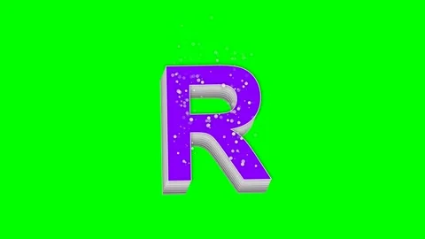 Letter Looping on Chroma Key for Compositing Stock Footage 336899034