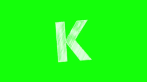 Letter Looping on Chroma Key for Compositing Vídeo Stock 341330094