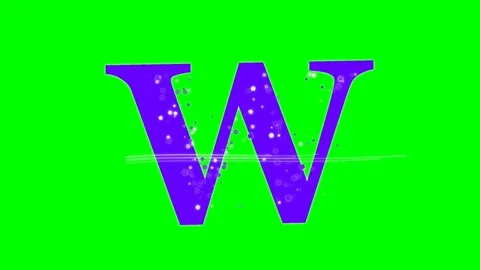 Letter Looping - Chroma Key Green Screen Footage Video stock 336892942