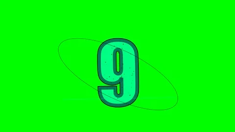 Letter Looping - Chroma Key Green Screen Footage Stock Footage 336898881