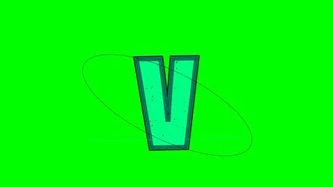Letter Looping - Chroma Key Green Screen Footage Stock Footage 336898930