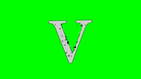 Letter Looping Isolated Green Screen Stock Video Video stock 336892818