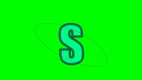 Letter Looping Isolated Green Screen Stock Video Stock Footage 336898922