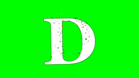 Letter Looping Isolated Green Screen Stock Video Stock Footage 336899091