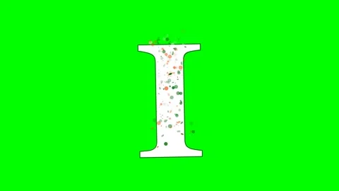 Letter Looping Isolated Green Screen Stock Video Stock Footage 336899099