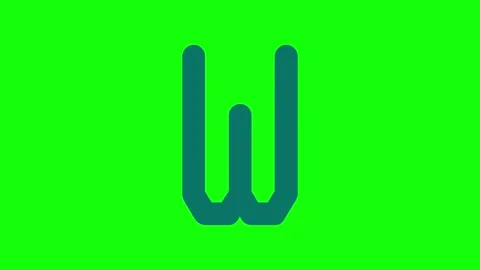 Letter Looping Isolated Green Screen Stock Video 스톡 동영상 341587163