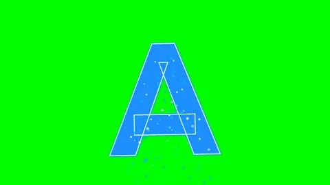 Letter Looping with Logo Isolated Green Screen Stock Video Video stock 336892838