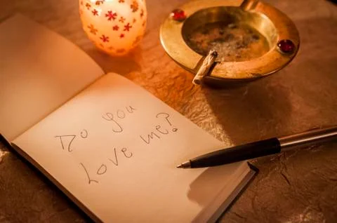 Letter to a love Stock Photos