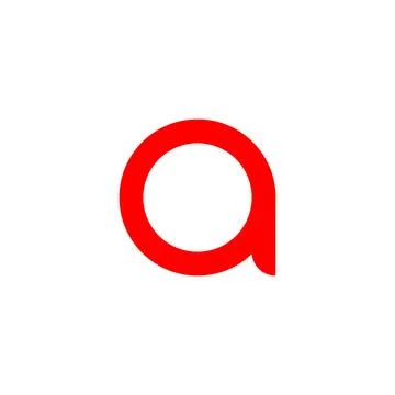 Letter a lowercase Stock Illustration