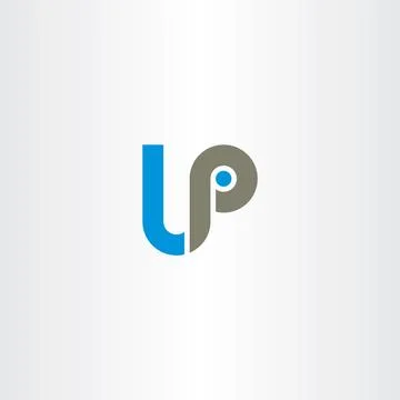 Letter lp logo logotype vector Illustrazione stock
