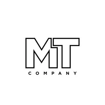 Letter M and T, MT logo design template. Minimal monogram initial based log.. Stock Illustration