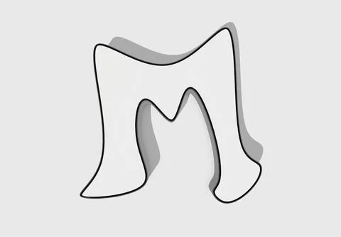 Letter M Background Stock Illustration