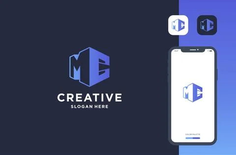 Letter m c logo design inspiration Stock Illustration