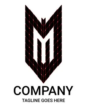 Letter "m" Construction vectors logo. Creative Vector Logo Design House, Bu.. Stock Illustration