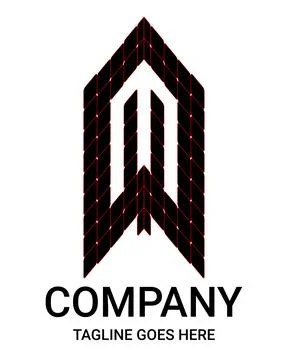 Letter 'm' Construction vectors logo. Creative Vector Logo Design House, Bu.. Ilustración de archivo
