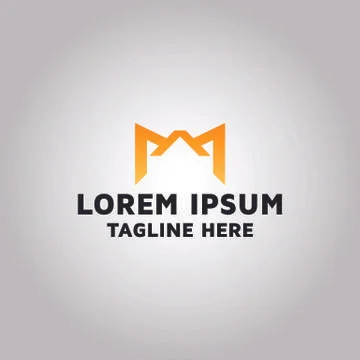 Letter M image, vector logo design idea and inspiration Stock Illustration