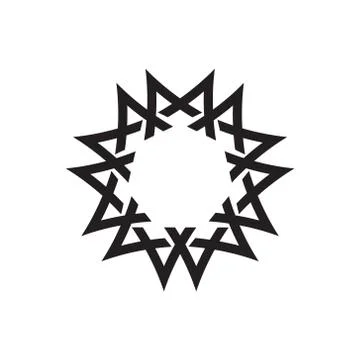 The letter M logo is circular in unique and elegant geometric shapes. 스톡 일러스트