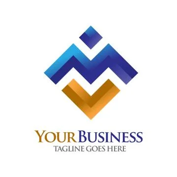 Letter M Logo concept Stock Illustration