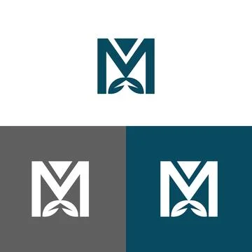 Letter M logo design concept Illustrazione stock
