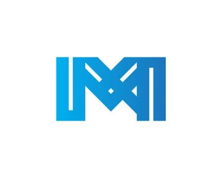 Letter M logo design Stock Illustration
