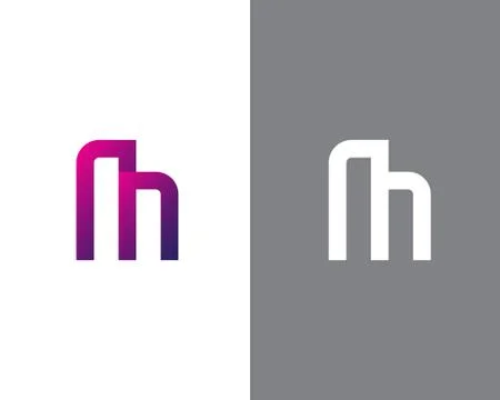 Letter M logo design Illustrazione stock
