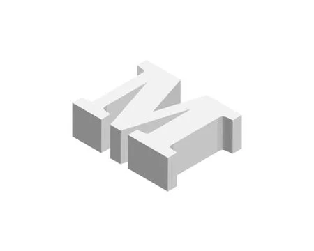 Letter M logo design Illustrazione stock