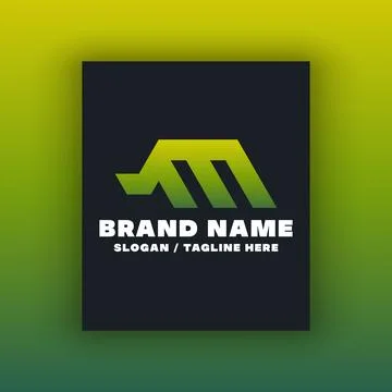 Letter M logo design template Illustrazione stock