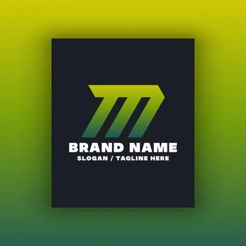 Letter M logo design template Stock Illustration