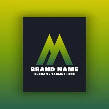 Letter M logo design template Illustrazione stock