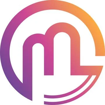 Letter m logo design vector with modern creative style concept Stock Illustration