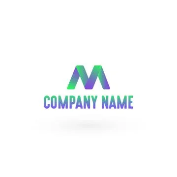 Letter M Logo Stock Illustration