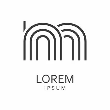 Letter M logo Stock Illustration