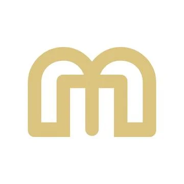 Letter M logo Template Vector modern corporate, abstract letter logo Stock Illustration