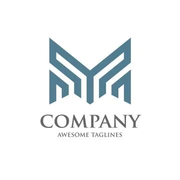 Letter M logo vector Stock Illustration
