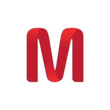 Letter M logo vector illustration template Illustrazione stock