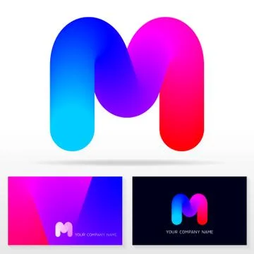 Letter M logtype design - Stock vector logo template. Stock Illustration