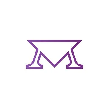 Letter M Modern Logo Template Vector M monogram logo vector M symbol vector Stock Illustration
