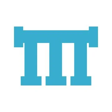 Letter M Monogram Logo Design Stock Illustration