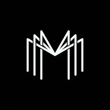 Letter M monogram logo Stock Illustration