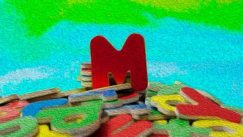 Letter M Stock Photos