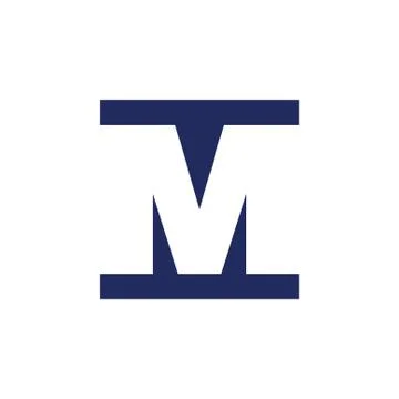 Letter m square geometric logo vector Stock-Illustration