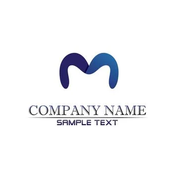 Letter M vector icons such logos Stock Illustration