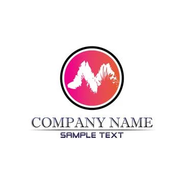 Letter M vector icons such logos Stock Illustration