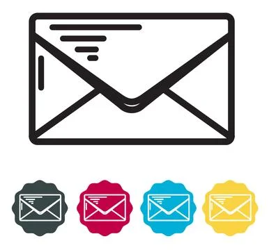 Letter Mail Icon Stock Illustration
