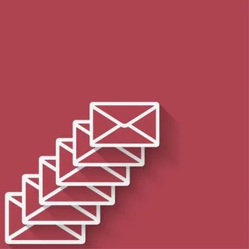 Letter mail symbol Stock Illustration
