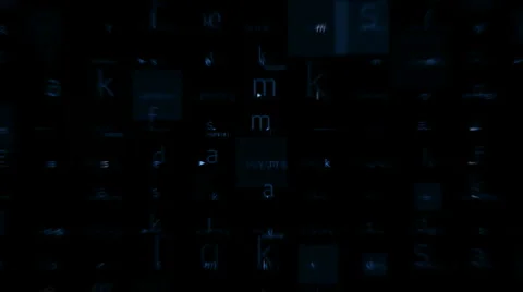 Letter matrix background,alphabet,computer screen,tech,web.spelling,education 库存影片 937183