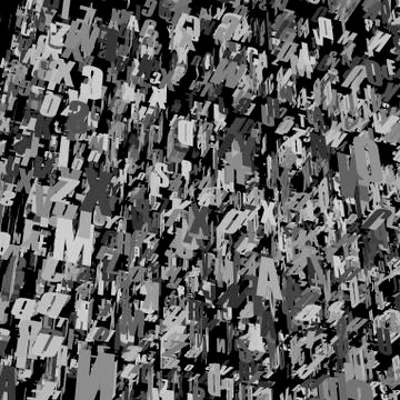 The letter matrix Ilustração Stock