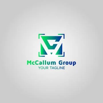 Letter MC vector logo design template Stock Illustration