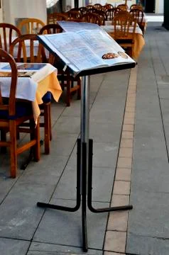 Letter of menu Stock Photos