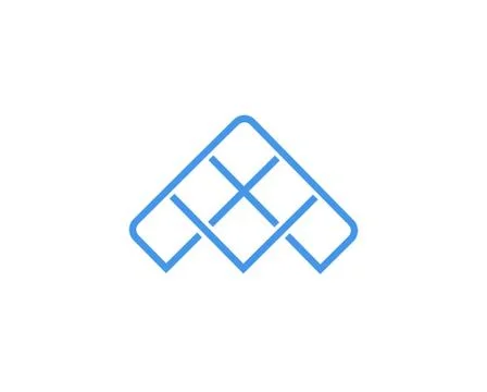 Letter A modern arrow logo Stock Illustration